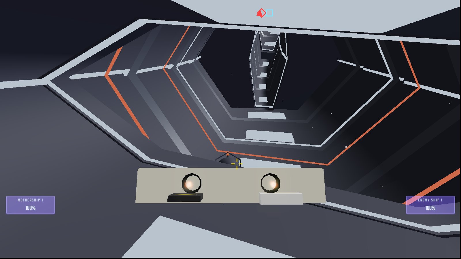 Inside a mothership's service corridors